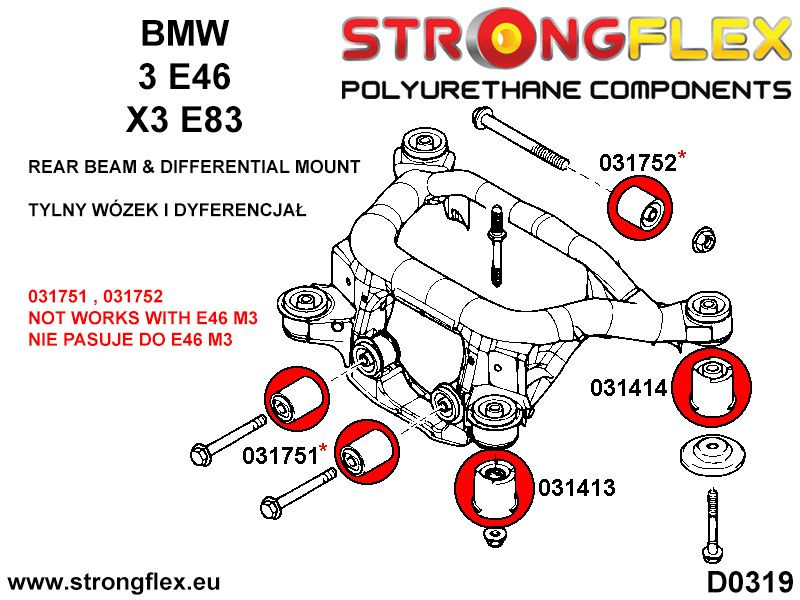Bakre Subframe Främre Bussning
