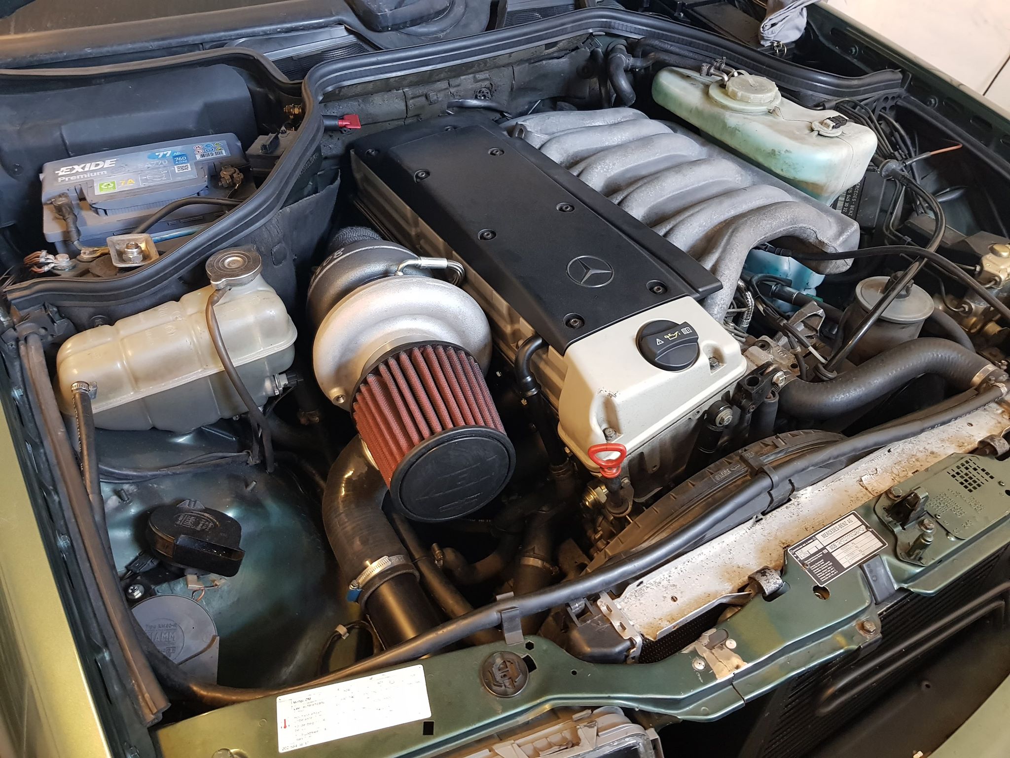 CMR Grenrör Mercedes OM606 - w124/w202 svartstål