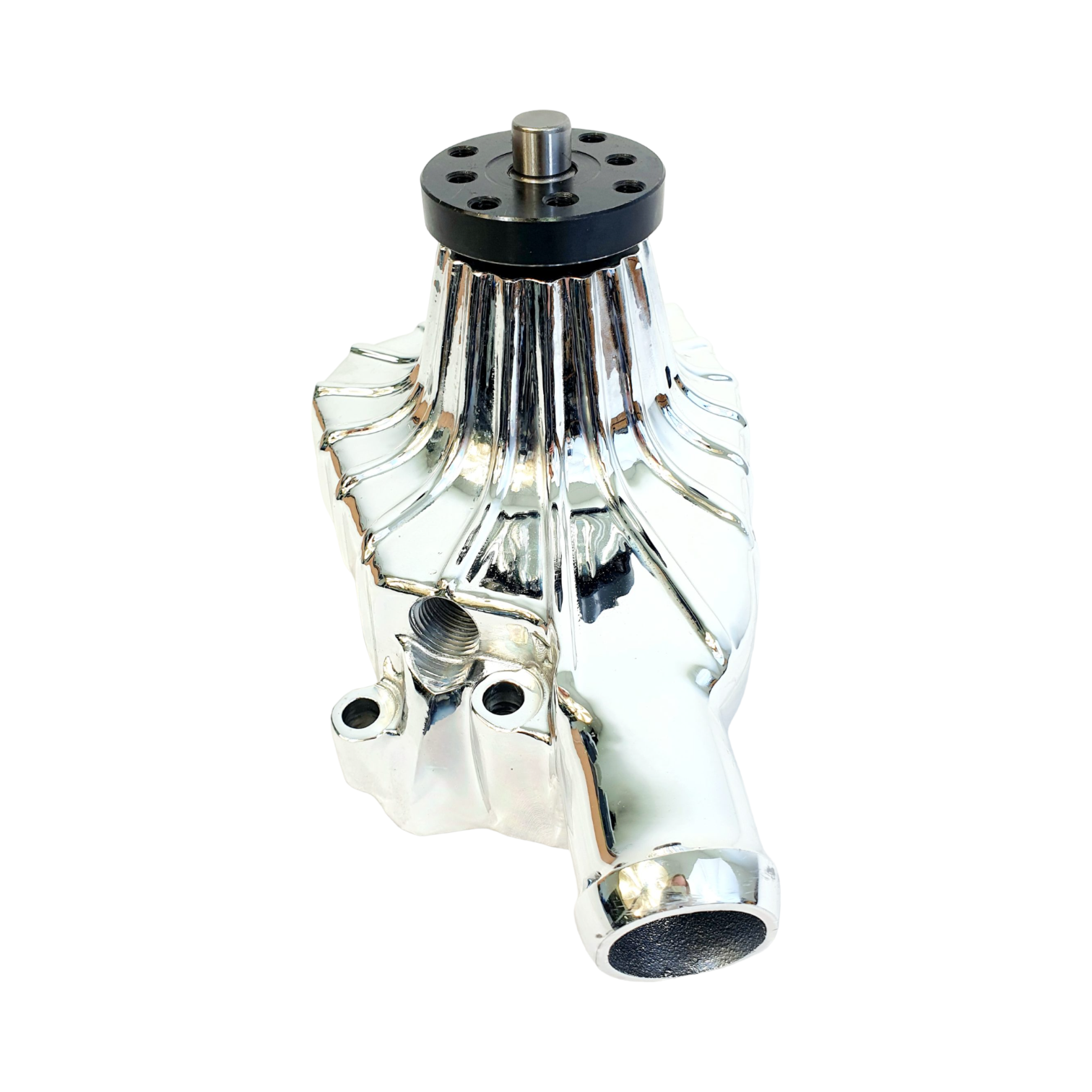 Vattenpump Kort Chevrolet Small Block Krom Rib