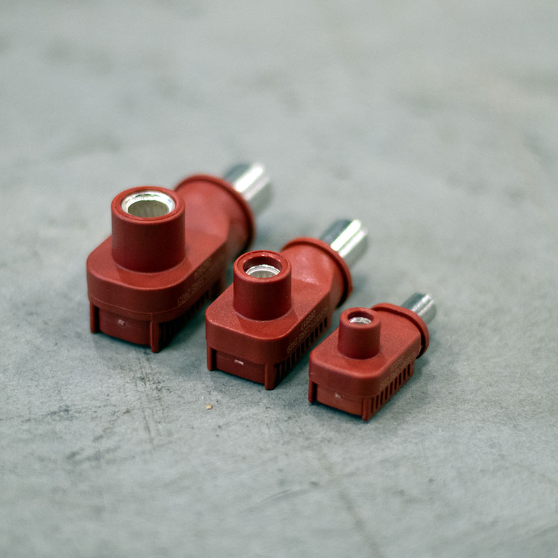 3,6mm Snabbkoppling Batterikabel Röd