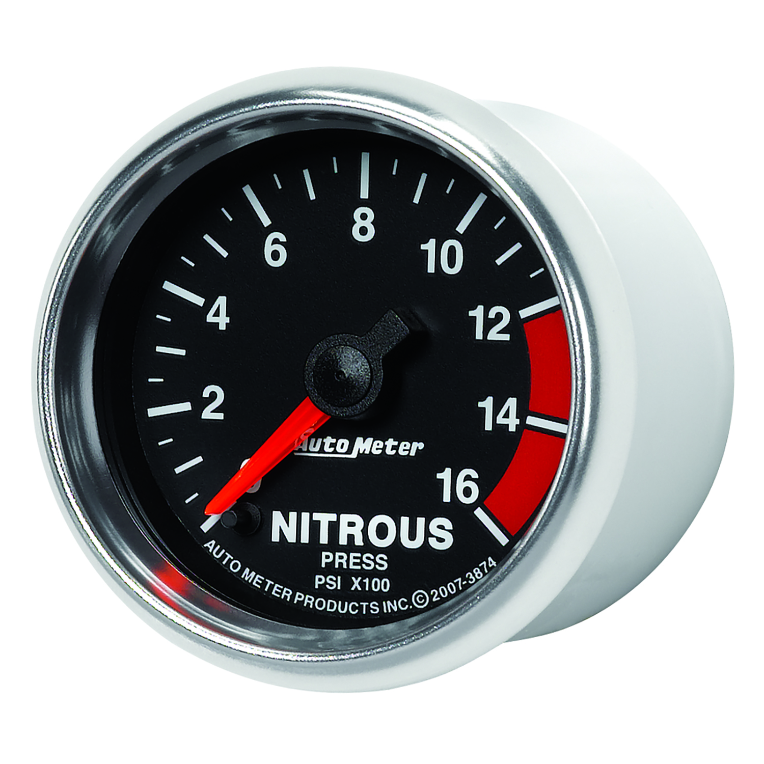 2-1/16" Nitro Tryck, 0-1600 PSI, GS