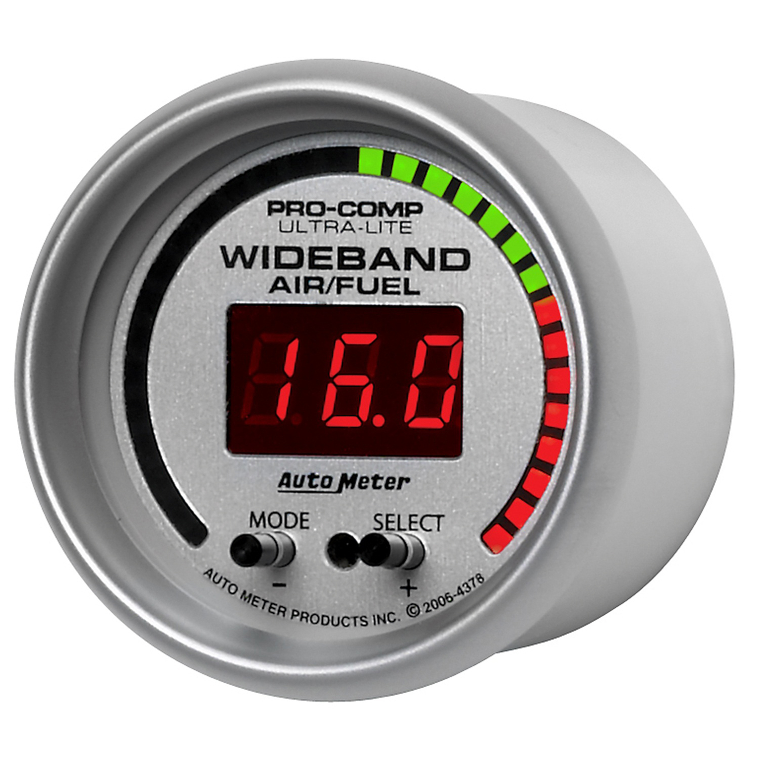 2-1/16" Bredbandslambda PRO AFR, 6:1-20:1 AFR, ULTRA-LITE
