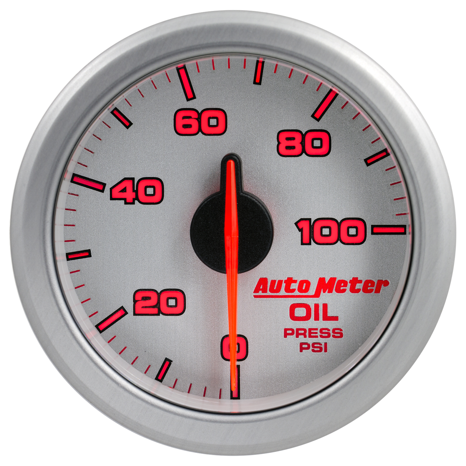2-1/16" Oljetryck, 0-100 PSI, AIRDRIVE, SILVER