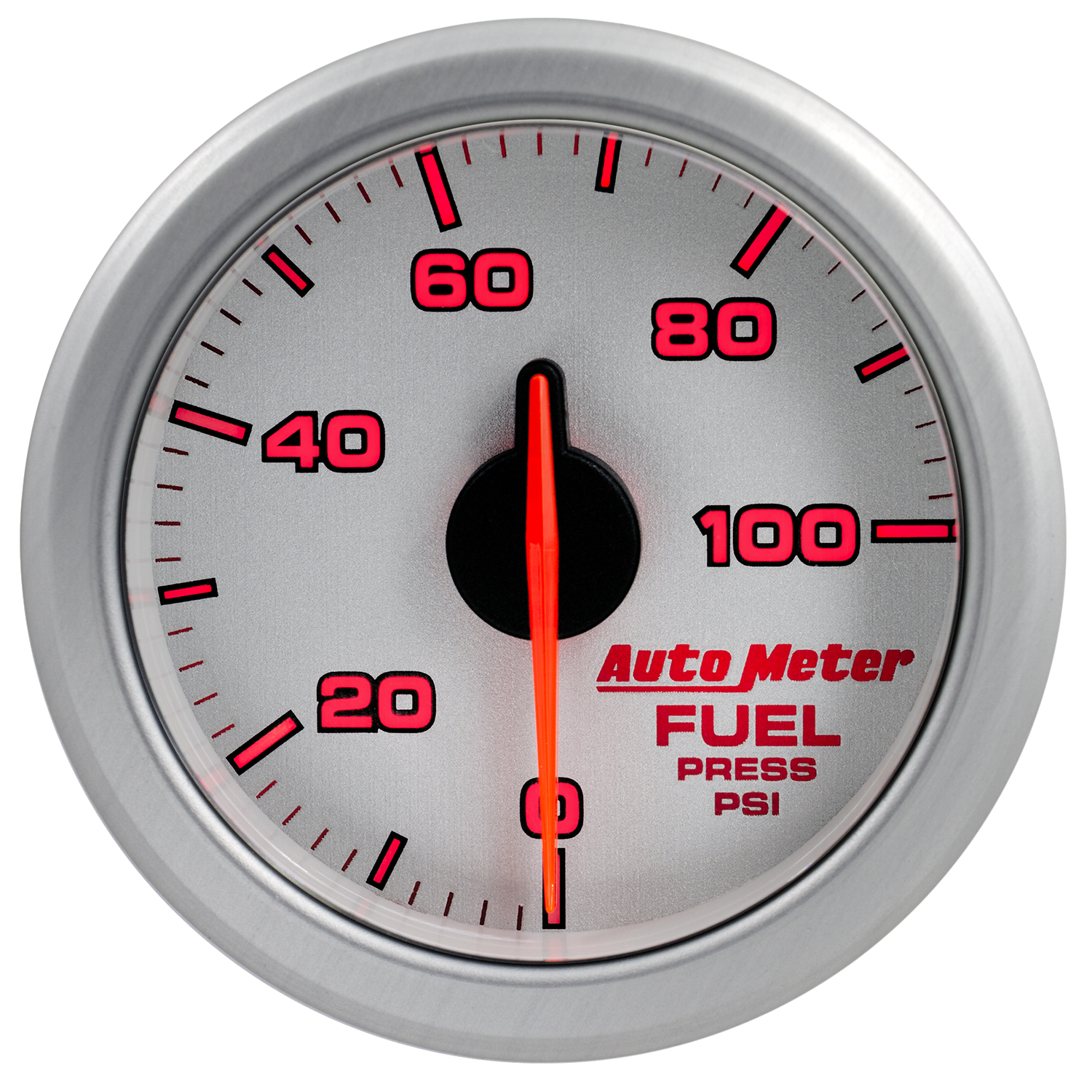 2-1/16" Bränsletryck, 0-100 PSI, AIRDRIVE, SILVER