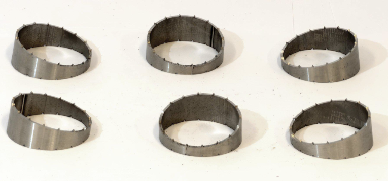 Pie cut Ø44.5mm 15° r=44.5 Rostfritt