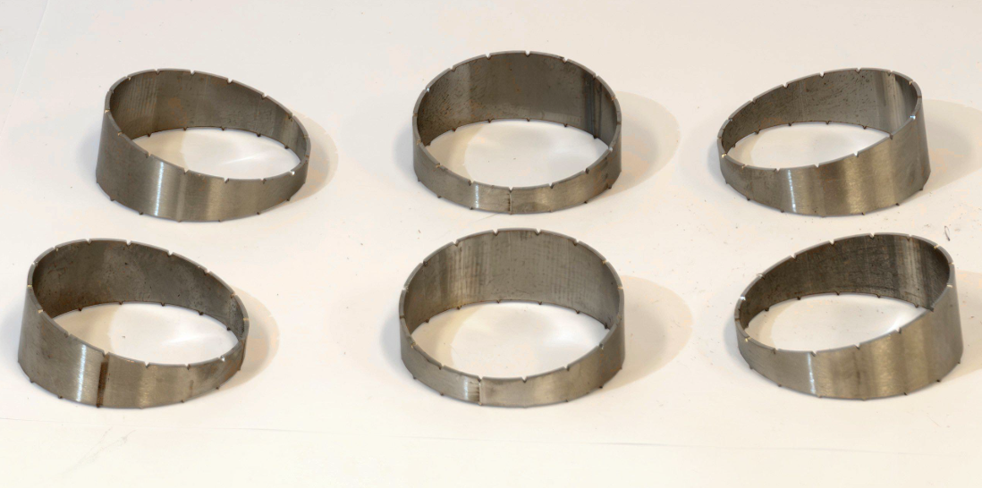 Pie cut Ø63.5mm 15° r=63.5 Rostfritt