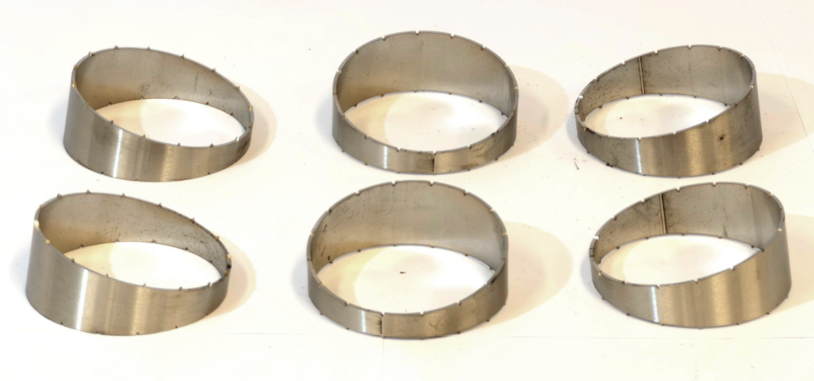 Pie cut Ø70.0mm 15° r=70.0 Rostfritt