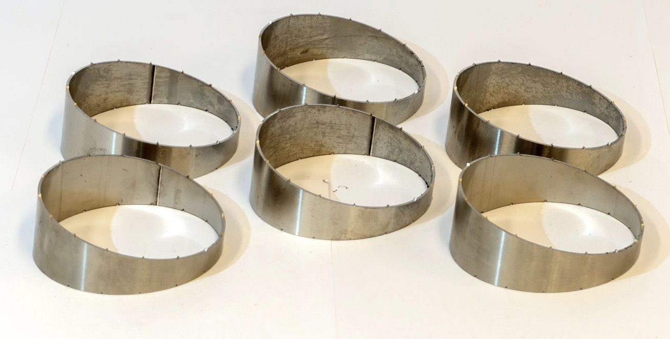 Pie cut Ø89.0mm 15° r=89.0 Rostfritt