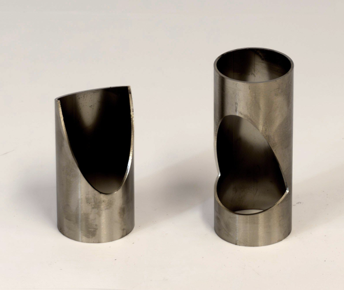 Cutout 45° Ø38.0mm-Ø38.0mm Rostfritt