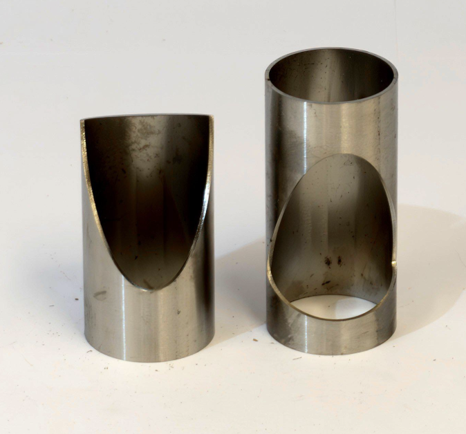 Cutout 45° Ø42.0mm-Ø42.0mm Rostfritt