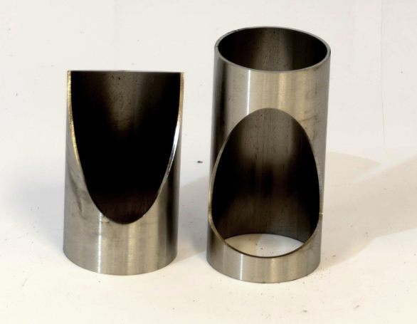 Cutout 45° Ø44.5mm-Ø44.5mm Rostfritt