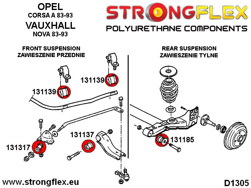 Bakre Subframe Bussning SPORT