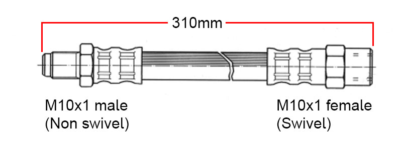 Bromsslang Bak Volvo 240 / 740 / 940 med S60R / V70R 4kolv bromsok