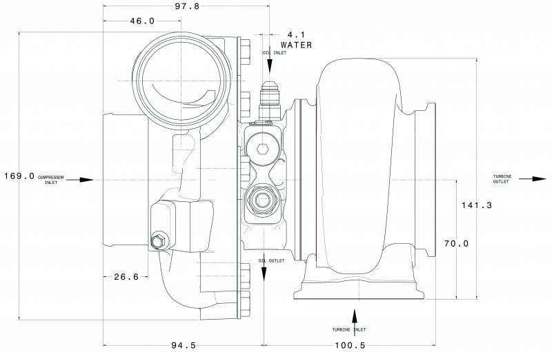 Garrett G25-550 A/R 0,92 Wastegate (T4)