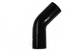 Silikonslang Svart 45 grader 2,126'' (54mm)