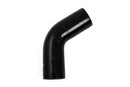 Silikonslang Svart 60 grader 4,5'' (114,5mm)