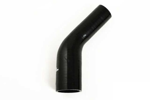 Silikonslang Svart 45 grader 3,25 - 4'' (83-102mm)