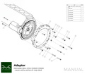 Adapterplatta växellåda Mercedes M104 / OM605 / OM606