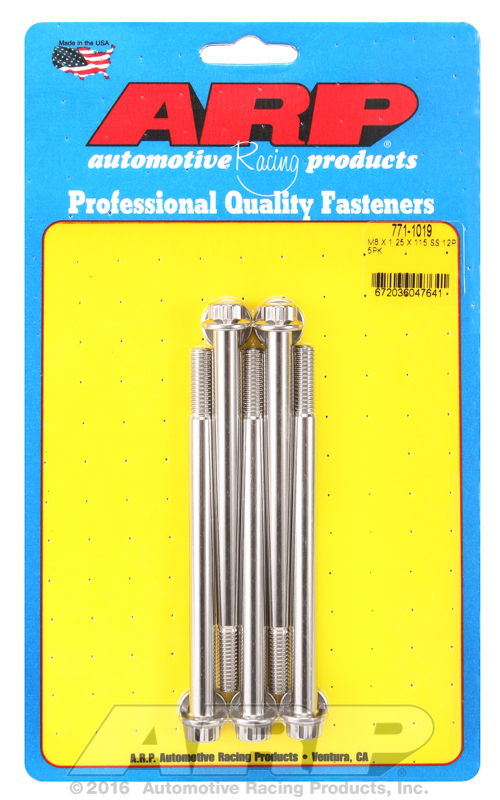 ARP M8 x 1.25 x 115 12pt SS bolts