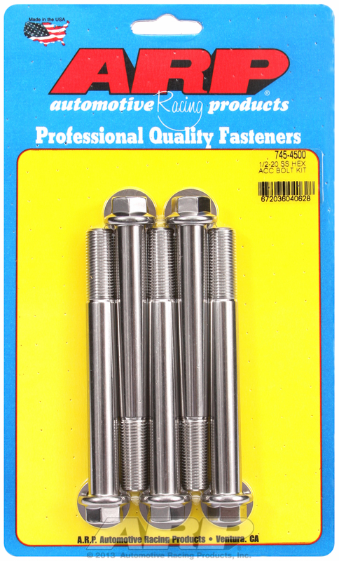 ARP Bolt Kit 1/2-20 x 4.500 SS Hex