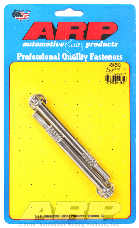 ARP GM 3/8 X 4.400" 12pt SS starter bolt kit