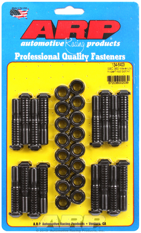 SB Chevy 350 wave-loc Hi-Performance rod bolt kit