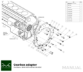 Adapter kit Ford Barra motor - BMW M57 Växellåda