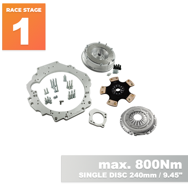 PMC RACE Steg 1 Ford Barra - BMW M57N HGU HGK / N54 - 240mm / 9.45"