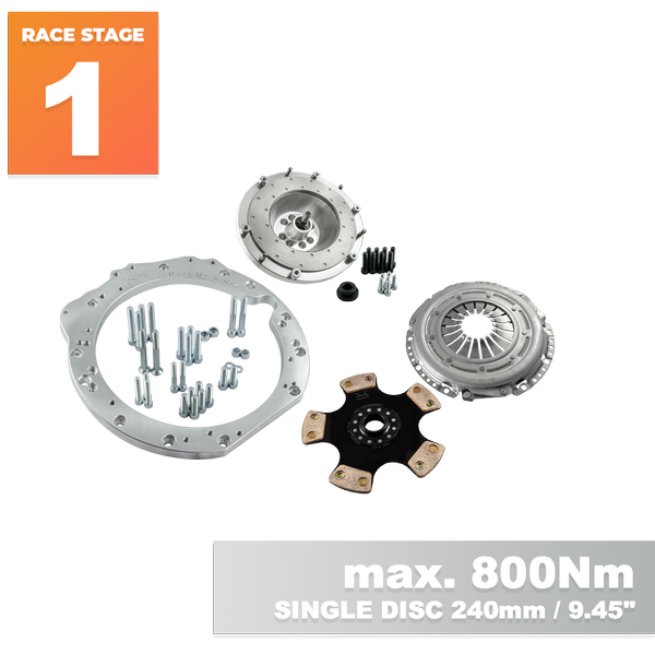 PMC RACE Steg 1 Mercedes-Benz M113 - BMW M57N HGU HGK / N54 - 240mm / 9.45"