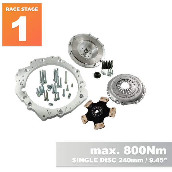 PMC RACE Steg 1 Toyota JZ 1JZ 2JZ - manuell BMW M57 / E46 S54 M3 - 240mm / 9.45"