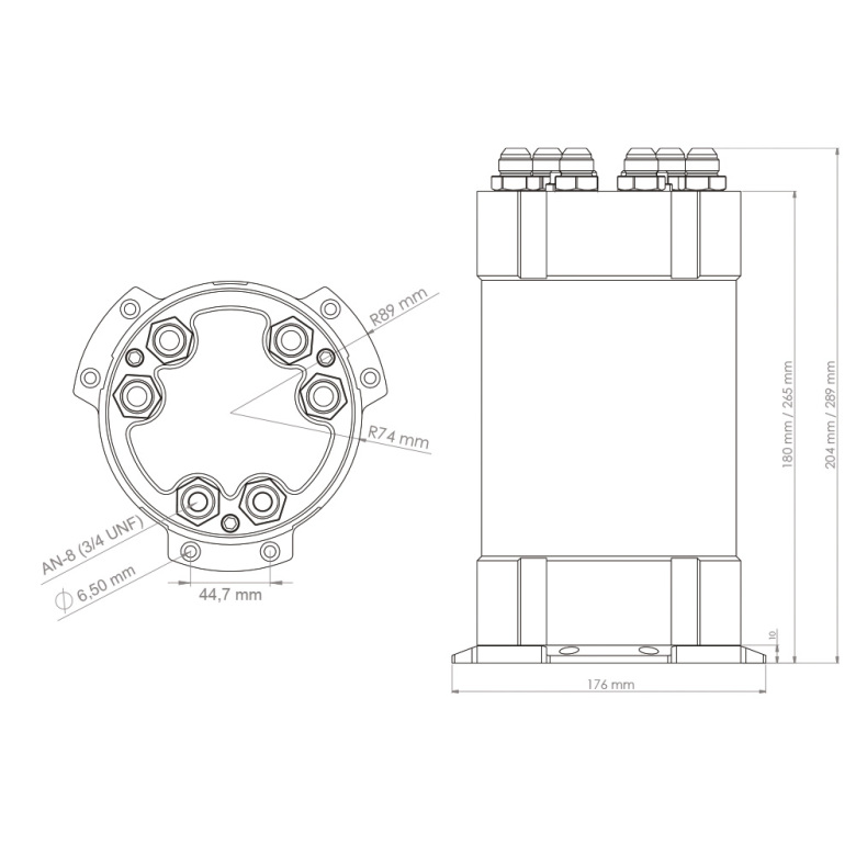 NUKE Catch Tank 3L - 3 externa pumpar