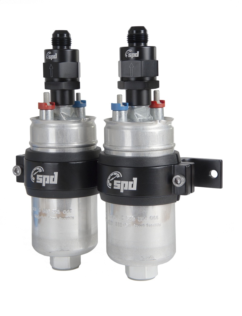 SPD V2 backventil fullflödes M12x1.5 - AN8 svart