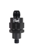 SPD V2 backventil fullflödes M12x1.5 - AN8 svart