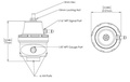Turbosmart Bränsletrycksregulator AN6 Lila