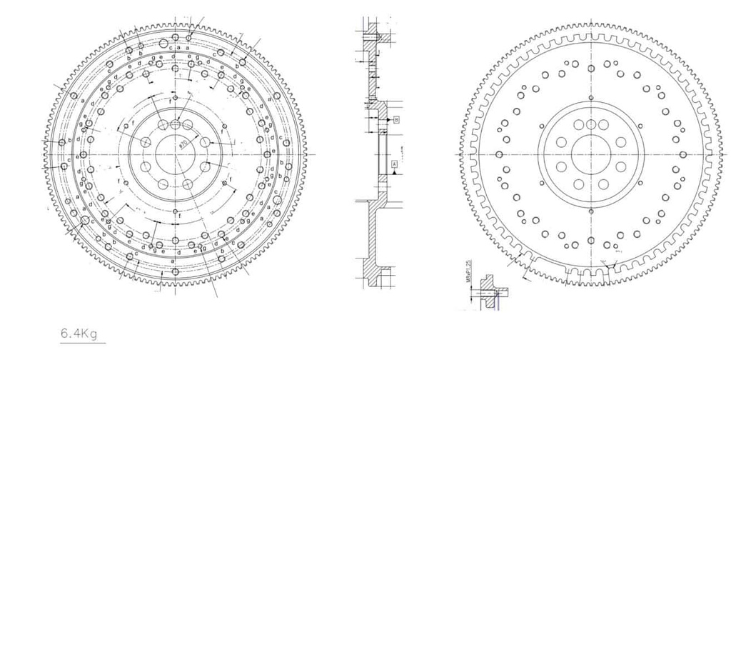 Tenaci Modlärt Svänghjul - Mercedes 240MM