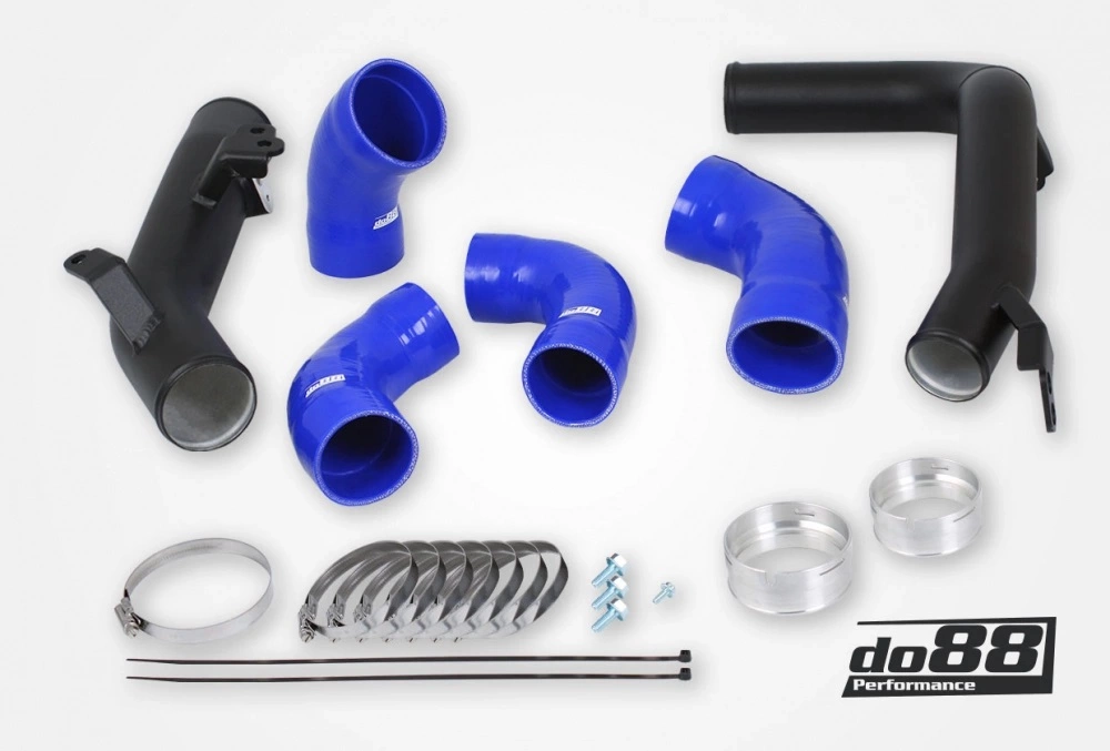 Volvo S60 V60 XC60 V90 S90 XC90 SPA Diesel Intercooler Kit Svart slang