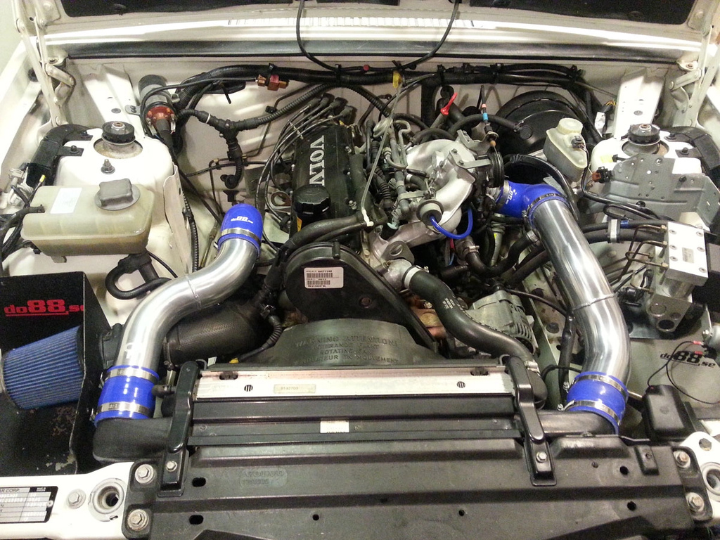 Volvo 7/940 Turbo Toppanslutning rörkit ,blå slangar ,3'' spjällhus