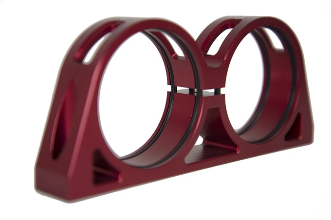 SPD billet dubbelfäste 60mm röd