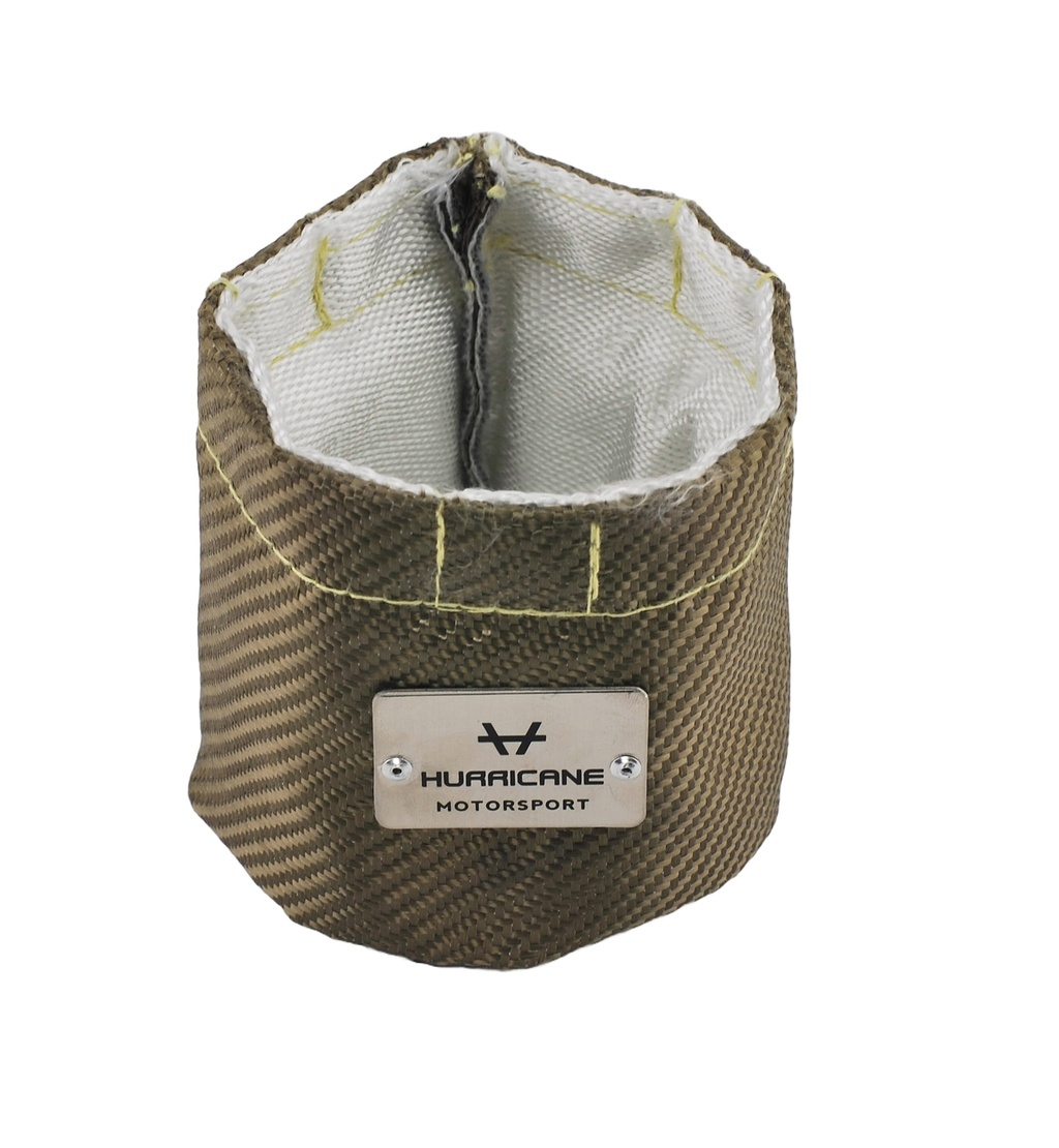 Hurricane värmeskydd till oljefilter 97mm x 122mm - Titanium