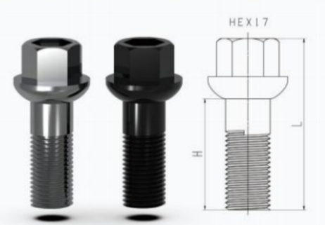 Hjulbult Silver M12x1,25