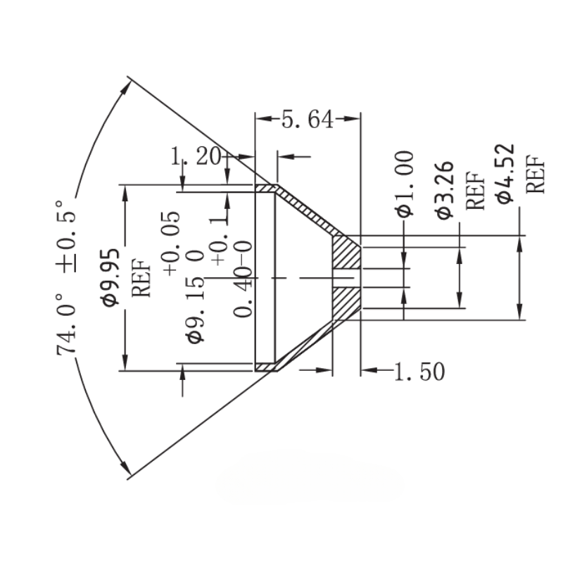 Oljerestriktor adapter AN4 KIT (1,0/1,3/1,6mm)
