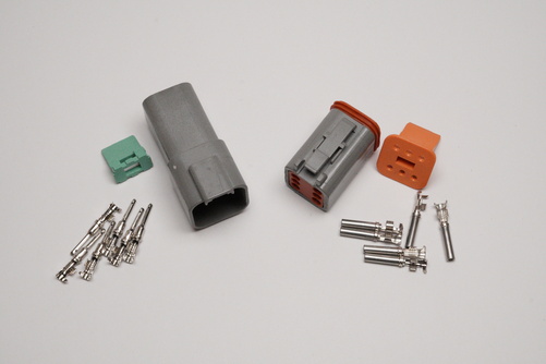 Kontaktdon KIT 6-polig DT series Hane + Hona