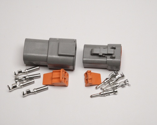 Kontaktdon KIT 4-polig DTP series Hane + Hona