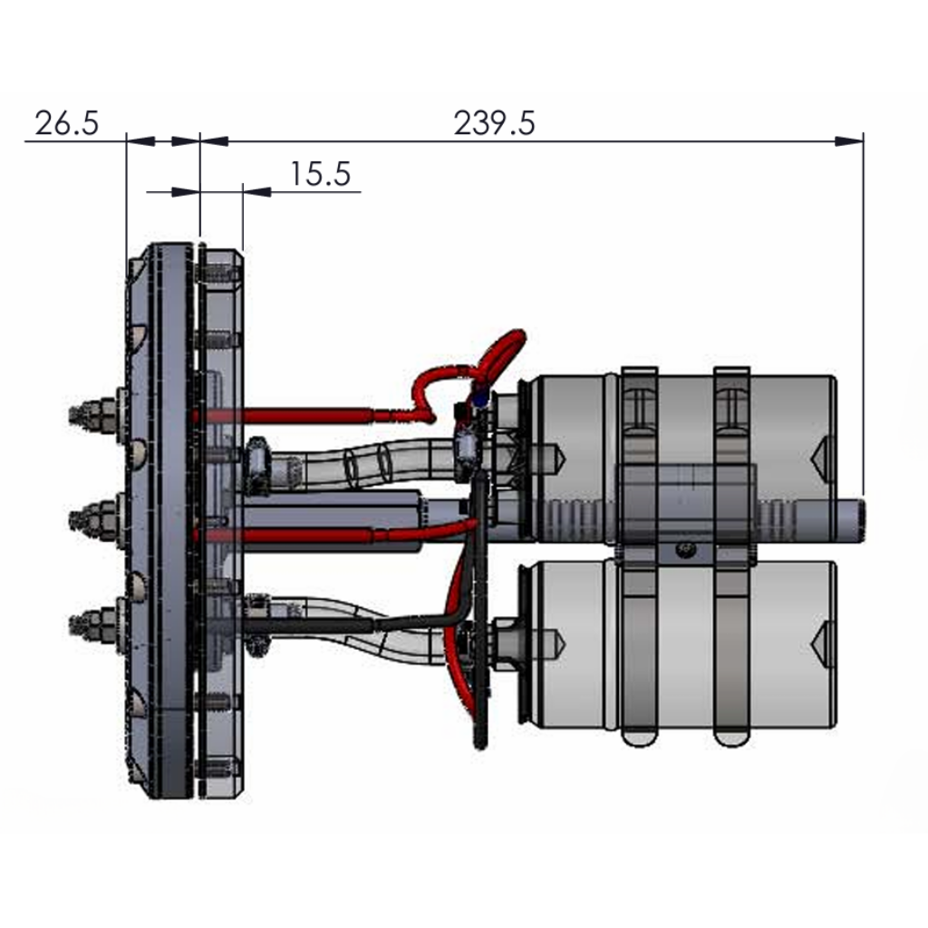 SPD Bränslepumpsarmatur 200mm