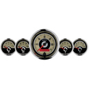 5 PC. Mätar-KIT, 3-3/8" & 2-1/16", ELEC. Hastighetsmätare,, CRUISER