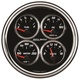 5" Quad Mätare, 100 PSI/100-250 °F/8-18V/0-90 Ω, DESIGNER BLACK II