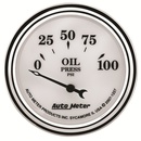 2-1/16" Oljetryck, 0-100 PSI, OLD-TYME WHITE II