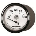 2-1/16" Oljetryck, 0-100 PSI, OLD-TYME WHITE II