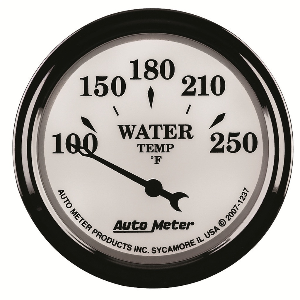2-1/16" Vattentemperatur, 100-250 °F, OLD-TYME WHITE II