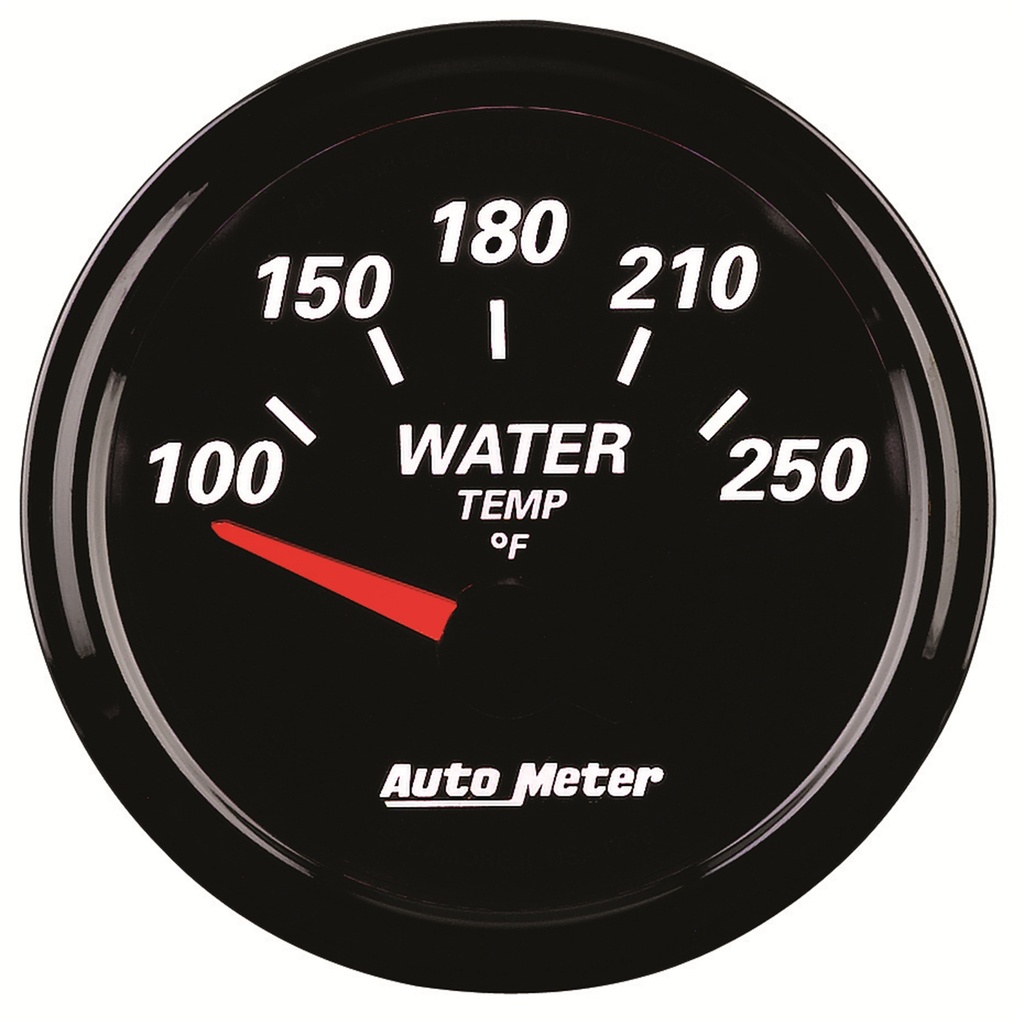 2-1/16" Vattentemperatur, 100-250 °F, DESIGNER BLACK II